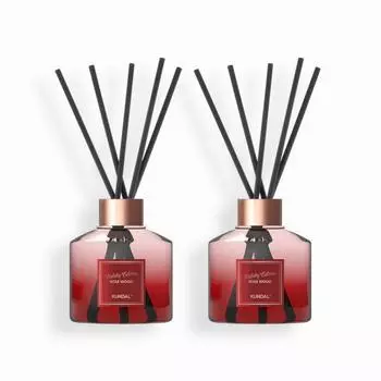Kundal Perfume Diffuser Holiday Edition 2-piece Set Rosewood 200ml, корейская косметика с хорошим ароматом