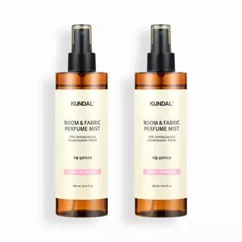 Kundal Perfume Room & Fabric Дезодорант для тканей, набор из 2 предметов, детская присыпка 300 мл, корейская косметика с хорошим ароматом
