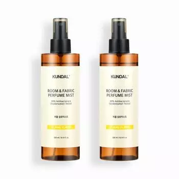 Kundal Perfume Room & Fabric Fabric Deodorizer 2-piece Set Ylang Ylang 300ml, Korean cosmetics with good fragrance