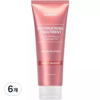 Kundal Protein Damage Care Hair Treatment Violet Muguet Fragrance, 6 pieces, 250ml