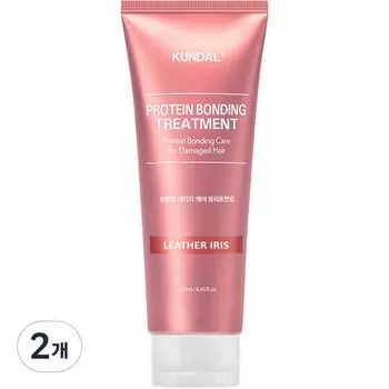 Kundal Protein Damage Care Treatment Leather Iris Fragrance, 250 мл, 2 шт.