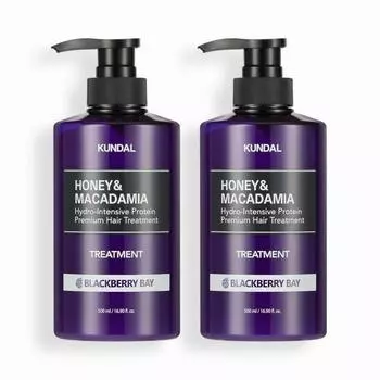 Kundal Protein Treatment 2 Piece Set Blackberry Bay 500 мл, корейская косметика с приятным ароматом