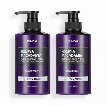 Kundal Protein Treatment 2 Piece Set Fuzzy Navel 500 мл, корейская косметика с приятным ароматом