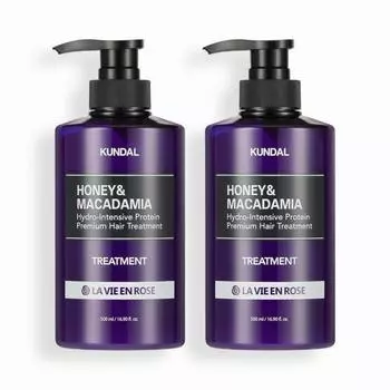Kundal Protein Treatment 2 Piece Set La Vie En Rose 500 мл, корейская косметика с приятным ароматом