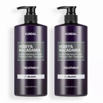 KUNDAL Protein Treatment Set of 2 Blanc 1058ml, корейская косметика с приятным ароматом