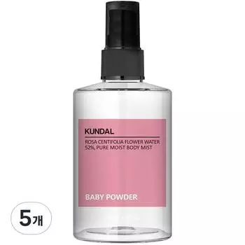 Kundal Pure Body Mist Детская присыпка с ароматом, 128мл, 5 шт.