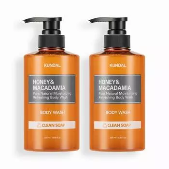 KUNDAL Pure Body Wash 2 Piece Set Clean Soap 500 мл, корейская косметика с приятным ароматом