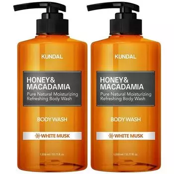Kundal Pure Body Wash White Musk Fragrance, 1.058L, 2 units