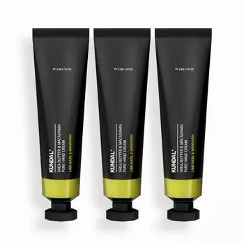 KUNDAL Pure Hand Cream Aroma Edition 3-х предметный набор Lime Basil & Mandarin 50 мл, корейская косметика с приятным ароматом