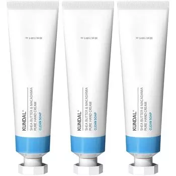 Kundal Pure Hand Cream Clean Soap Fragrance, 50ml, 3 units