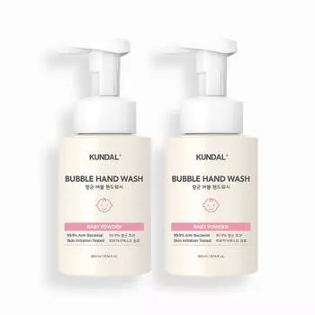 KUNDAL Набор из 2-х средств для мытья рук Pure & Safe Bubble, 300 мл, корейская косметика с приятным ароматом
