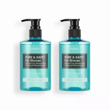 Kundal Pure & Safe Feminine Cleanser 2-piece Set Bergamot 300ml, корейская косметика с приятным ароматом