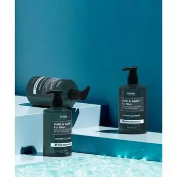 Kundal Pure Safe Охлаждающее очищающее средство для мужчин Herb Bergamot 300 мл x 2