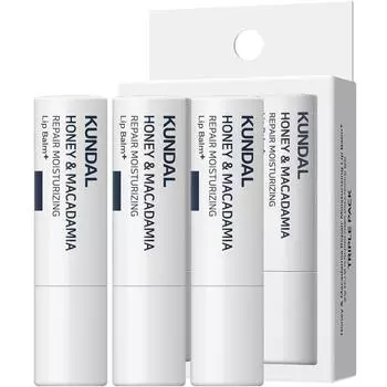 KUNDAL Восстанавливающий бальзам для губ 3,6 г, без запаха, 3 упаковки