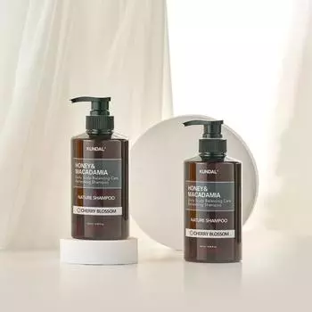 KUNDAL Шампунь Nature 500 мл набор из 2 штук, корейская косметика с приятным ароматом