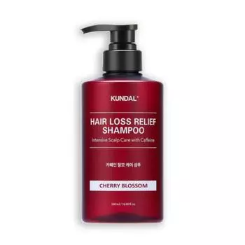 KUNDAL Шампунь от выпадения волос с кофеином и цветками вишни 500 мл 1 PCS