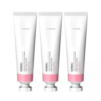 Kundal Shea Butter & Macadamia Pure Hand Cream Baby Powder Fragrance, 50ml, 3 units
