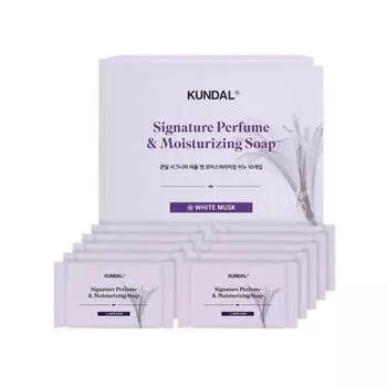 Kundal Signature Парфюмированное и увлажняющее мыло Белый мускус 100г*10шт