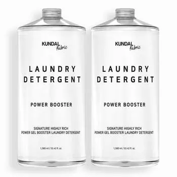 KUNDAL Средство для стирки Signature Ultra Concentrated Power Gel Booster 1580 мл 1 шт. + 1 шт., корейская косметика с приятным ароматом