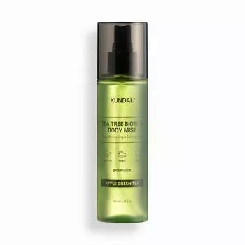 Kundal Tea Tree Biotics Clear Body Mist 200 мл Apple Green Tea, корейская косметика с приятным ароматом