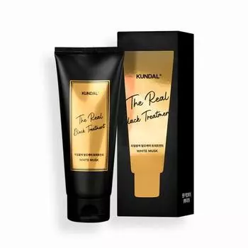 Kundal The Real Color Coating Black Treatment White Musk 150 мл, корейская косметика с хорошим ароматом