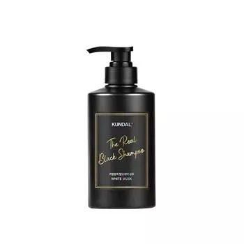 KUNDAL The Real Color Coating Черный шампунь [Белый мускус] 500мл