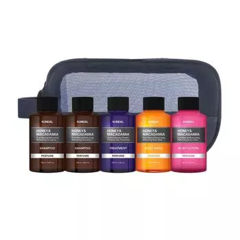 Kundal travel set 5 types white musk scent, 1 set
