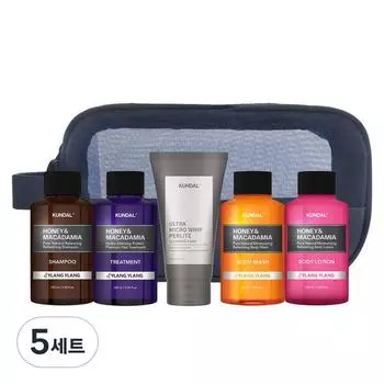 Kundal Travel Set 5 видов Ильранг Иланг со вкусом B тип, 5 наборов, набор популярной корейской косметики
