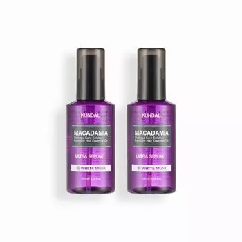 KUNDAL Ultra Hair Essence 2-piece Set White Musk 100ml, корейская косметика с приятным ароматом