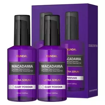 Kundal Ultra Serum Hair Essence Детская присыпка с ароматом, 100 мл, 2 шт.