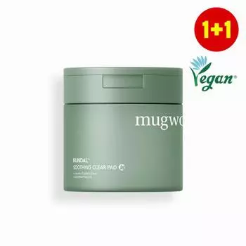 KUNDAL Успокаивающий тонер Artemisia Soothing Toner Pad 60 листов 1+1, корейская косметика с приятным ароматом