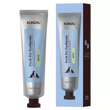KUNDAL Зубная паста Pet Dental Clean Fresh Pet со вкусом яблока, корейский шампунь для домашних животных