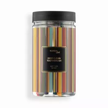 KUNDAL Зубная щетка Elasticity Antibacterial Double Fine Bristle с мягкой щетиной, 16 штук, корейская косметика с приятным ароматом