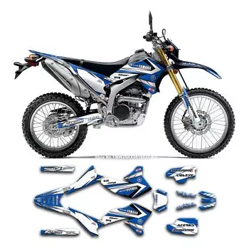 KUNGFU GRAPHICS DIRT BIKE Dirt Bike Custom Decal Полный комплект виниловых наклеек Совместимость с YAMAHA WR250R 2008 2009 2010 2011 2012 2013 2014 2015 2016