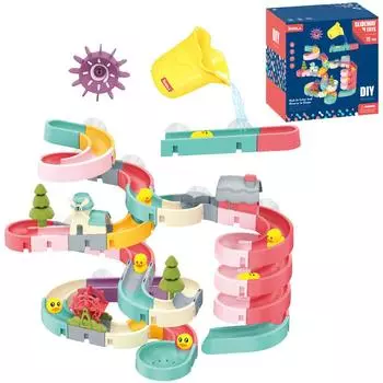 (Куниде) Слайд-строительные игрушки для ванны для детей от 3 лет, игрушки для ванны в подарок One Size