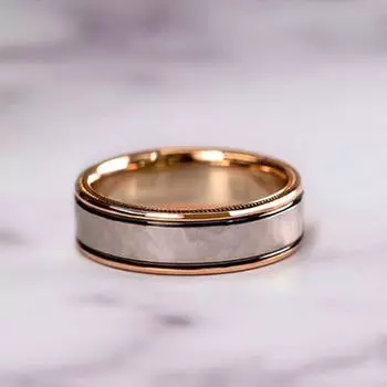 (Куниде) Женское роскошное кольцо со сверкающим цирконом цвета розового золота 6 розового золота