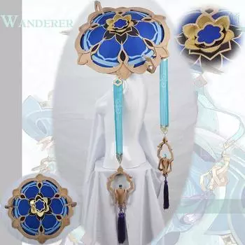 Kunikuzushi Genshin Impact Wanderer Cosplay Bamboo Hat Adult Performance Dress Bamboo hat