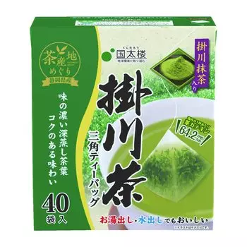 Kunitaro Matcha Kakegawa Tea Triangular Tea Bags 80g x 3 (40 bags)