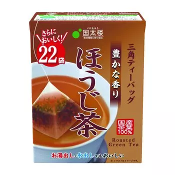 Kunitaro Rich Fragrance Hojicha, треугольные чайные пакетики, 44 г х 6 шт. (22 сумки)