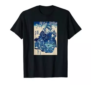 Kuniyoshi Utagawa Vintage Lady Ukiyo-e T-shirt