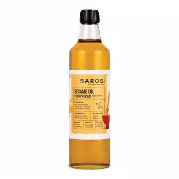 Кунжутное масло холодного отжима (750 мл), Cold Pressed Sesame Oil, Barosi