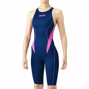 Купальник Arena Racing Swimsuit Half Spats Cross Back Junior Темно-синий x Темно-синий x Розовый R150 ARN-1024WJ