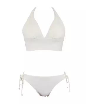 Купальник бикини комплект натуральный, но плотно облегающий беспроводной бикини белый [San-Ai Paradise] [натуральный бюстгальтер] 55-53-3-1653 белый
