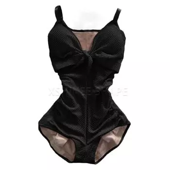 Купальник Body Hourglass Shaper, утягивающий живот, компрессионное корректирующее белье, купальники с крючками и нижним бельем для поднятия ягодиц S чёрный