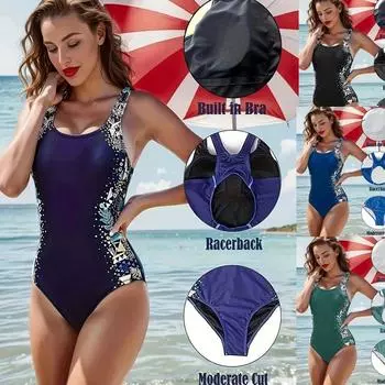 Купальник для гонок Fattened Plus Size, женский сексуальный обтягивающий треугольный купальник XL зелёный