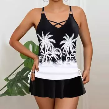 Купальник из двух частей, купальник, купальники, женская пляжная одежда, купальный костюм, бикини, женский купальник, женский купальник XS чёрный