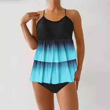Купальник из двух частей, купальники для женщин, пляжная одежда, купальный костюм, бикини, женский купальник, женские купальники XS синий