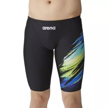 Купальник Рейсинговые шорты Черный x Синий O [Arena] (Половина ноги) Мужской (БКБУ)