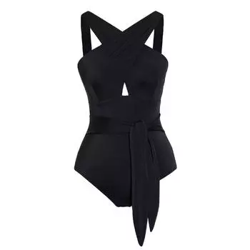 Купальник с поясом и крестом