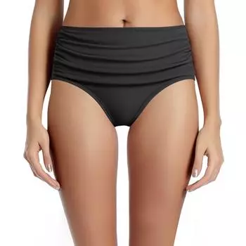 Купальники, менструальные герметичные бикини, впитывающие штаны, плавки с высокой талией для женщин-подростков L чёрный